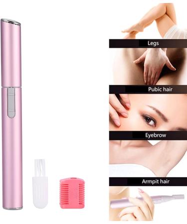 Portable Electric Facial Hair Remover & Trimmer - Battery-Powered Beauty Razor for Eyebrow Chin Legs & Body - Pink - Buy Online on GoSupps.com