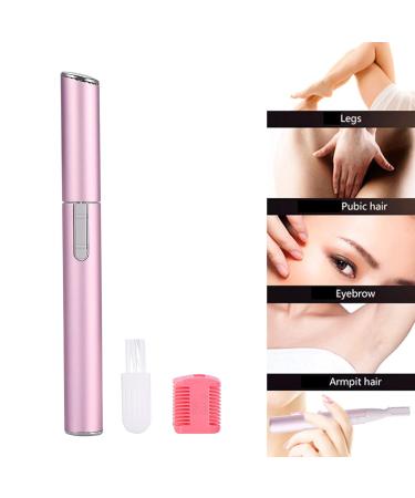 Electric Eyebrow Trimmer - Painless Portable Razor Shaver Kit for Women & Men | Pink Face & Body Hair Removal - Buy Online on GoSupps.com