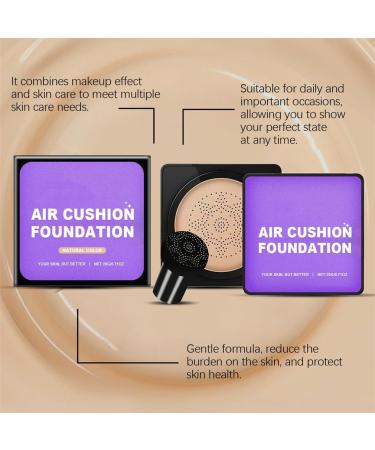  HADAVAKA Mushroom Head Cushion Cream Instantly Radiant and Flawless Skin Waterproof Moisturizing Concealer Hydrating Makeup for All Skin Types (2PCS) - Buy Online on GoSupps.com