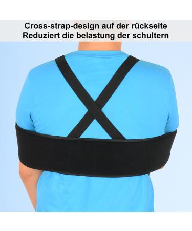 Supegear Adjustable Arm Loop Shoulder Brace - Comfortable Support for Rotator Cuff Broken Wrist Elbow & Arm Unisex Black - Buy Online on GoSupps.com