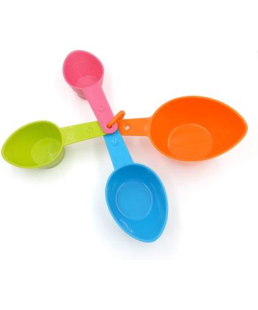 Rypet Pet Food Scoop Set - Measuring Cups and Spoons for Dog, Cat, and Bird Food - Set of 4 (Random Color) - Buy Online on GoSupps.com