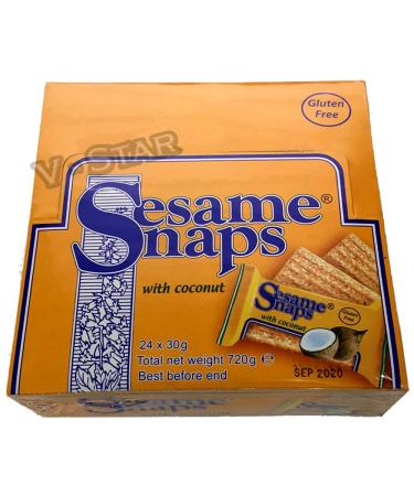 SESAME SNAPS WITH COCONUT