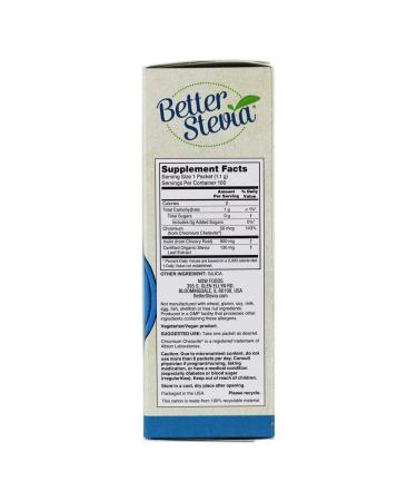 Now Foods Better Stevia Balance with Chromium & Inulin - 100 Packets (1.1g) | Sugar Alternative - Buy Online on GoSupps.com