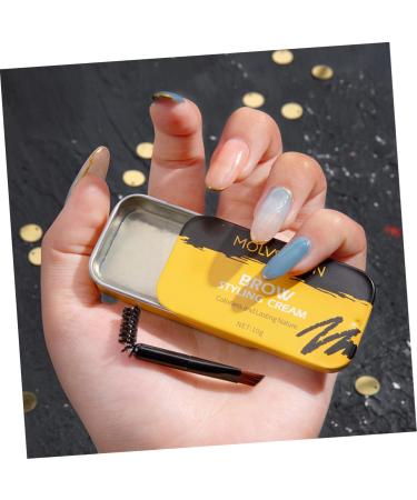 WOONEKY 2 Pcs Eyebrow Styling Cream Wax and Eyebrow Wax Stick Eyebrow Shaper Kit Eyebrow Soap Clear Brow Wax - Buy Online on GoSupps.com