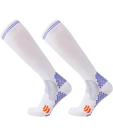 Luofang Compression Socks for Men & Women - Knee-High 23-32 mmHg Breathable 3D Padded Design for Optimal Blood Circulation - Buy Online on GoSupps.com