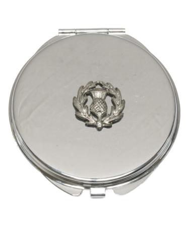 Scottish Thistle Compact Mirror Handbag Gift With Free Engraving 371