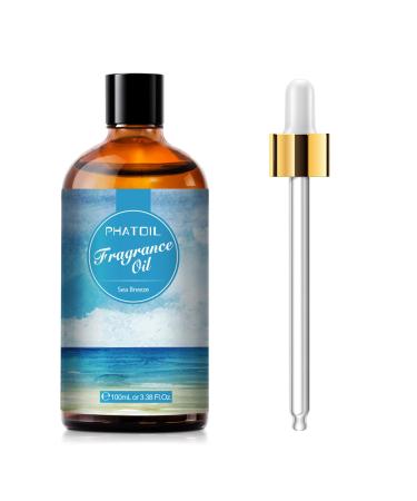PHATOIL Sea Breeze Fragrance Oils for Aromatherapy Essential Oils for Diffusers for Home Perfect for Candle Making Soap Making and DIY Scented Products - 100ml Sea Breeze 100.00 ml (Pack of 1)