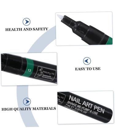 Beatifufu 1pc DIY Nail Polish Pen Nail Tool Manicure Painting Pen Nail Painting Tools Manicure Tool Nail Implements Manicure Drawing Pen Nail Art DIY Tool Manicure Pen Nail Gel Polish Liquid - Buy Online on GoSupps.com