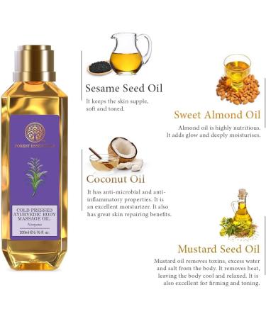 Buy Forest Essentials Narayana Ayurvedic Body Massage Oil | 200ml - Natural & Organic Healing Oil for Relaxation & Wellness - Buy Online on GoSupps.com