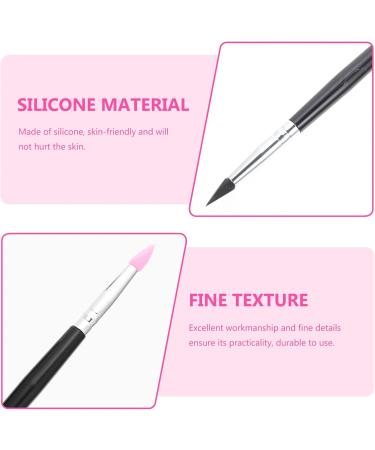 FOYTOKI 15 Pcs Silicone Eyeshadow Brush Make up Sponges Lip Balm Brush Makeup Tool Plastic Handle - Buy Online on GoSupps.com