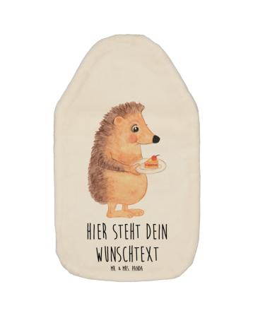 Mr. & Mrs. Panda Personalized hot bottle of hedgehogs - personalized gifts heat bottle cover with names good mood personalized white personalized