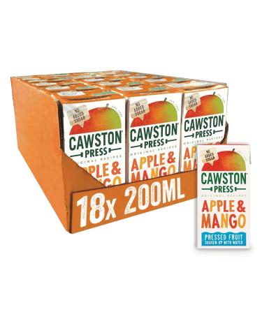 Cawston Press Cawston Press Kids Fruit Water Apple & Mango Cartons 200 ml (Paquet de 18)