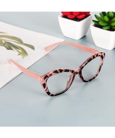 MMOWW Cat Eye Reading Glasses for Women - 2 Pack Anti-Blue Fashionable Comfort - Pink Turtle & Gray Turtle 3.0X - Buy Online on GoSupps.com