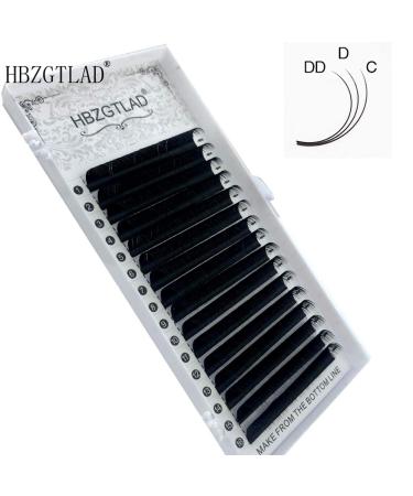 HBZGTLAD 16 Rows Silk Mink Volume Lashes C/D/DD Curl - 18mm 0.20-D Curl - Buy Online on GoSupps.com