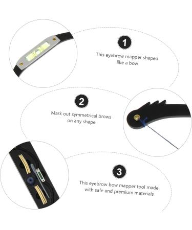 FOMIYES 3pcs Bow Eyebrow Ruler Make up Kit Eyebrow Shaping Kit with Stencils Eyebrow Line Marker Draw a Line - Buy Online on GoSupps.com