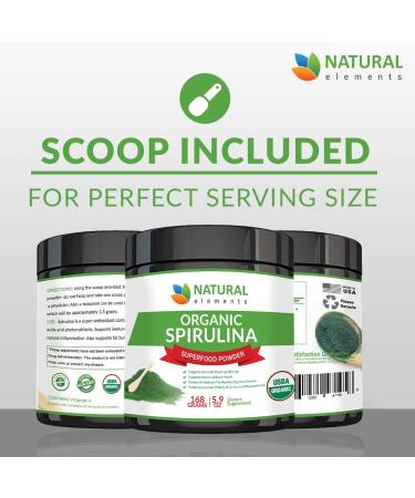 Premium USDA Organic Spirulina Powder - Blue Green Algae from California & Hawaii | 100% Vegetarian & Vegan Superfood for Smoothies - Buy Online on GoSupps.com