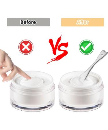 Sibba Mini Spoon Face Spatula Makeup Small Skincare For Cosmetics Mask Make Up Tool Beauty Skin Care Lotion Cosmetic Facial Spatulas Cream Product Moisturizer Applicator Tiny Scoop Lip Scooper Silver - Buy Online on GoSupps.com