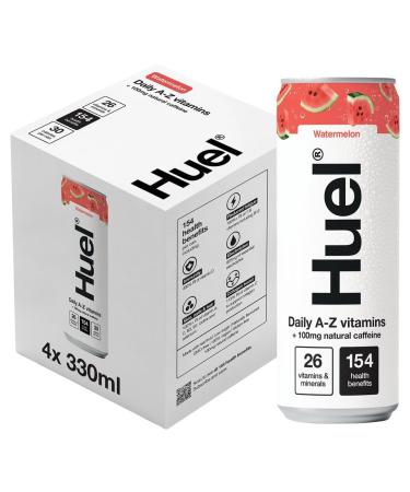 Huel Daily A-Z Watermelon Sparkling Multivitamin Energy Drink 4 x 330ml