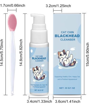 Cat Chin Kit Gently Chin Blackheads with A Cleansing Brush Free Nourishing The Soft and Chin of Cats 30ML White One Size - Buy Online on GoSupps.com