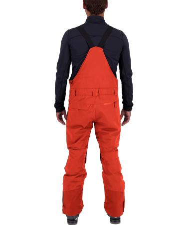 Esobo Men's Lightweight Waterproof Snow Bib Overalls - Orange | Medium Ski Pants - Buy Online on GoSupps.com