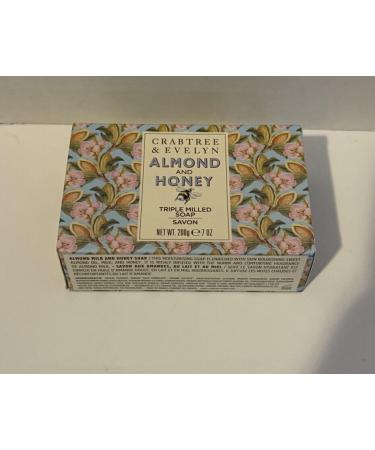CrabtreeEvelyn Almond & Honey Triple Milled Soap Bar 7 oz beige
