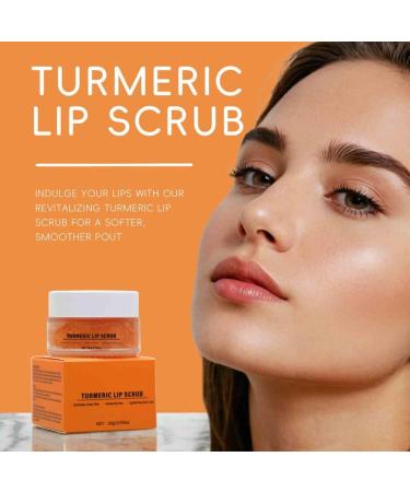 3PCS Turmeric Lip Scrub Exfoliating Dead Skin Removal Fade Lip Lines Reduce Melanin Moisturizing Nourishing - Buy Online on GoSupps.com