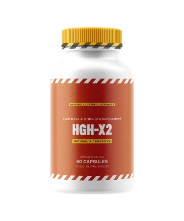 HGH-X2 (HGH) Natural Alternative for Lean Mass & Strength Supplement FIRST TIME IN INDIA (60 Capsules)