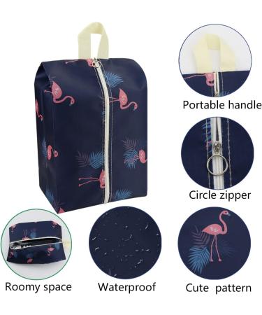 Waterproof Travel Shoe Bags with Handle for Men & Women - Set of 8 | Pattern 1 - Buy Online on GoSupps.com