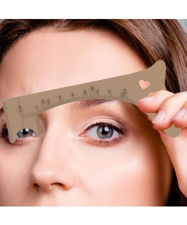 Huyath Eyebrow Ruler Women Eyebrow Template for Eye Liner - Eyebrow Shaping Ruler Eye Makeup Aid Brow Measuring Tool for Beginners Eye Liner Eyelash Eyebrow Khaki - Buy Online on GoSupps.com