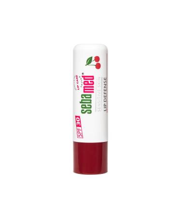 Sebamed Lip Defense Cherry 4.8g - SPF 30 Lip Balm for Dry & Chapped Lips | UV Protection & Vitamin E | Natural Oils | Dermatologically Tested - Buy Online on GoSupps.com