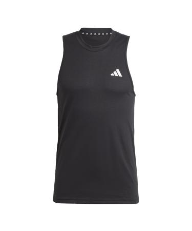 adidas Male Adult Train Essentials Feelready Training Tank Top T-Shirt (Sleeveless) M Black/White