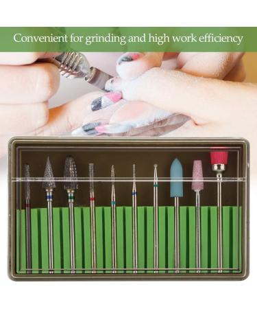 Nail Drill Bit Set with Materials with Perfect Effect Nail Drill Bits for Beauty Salon Shop Manicure Shop (ZeoopTmXHMMXES-11) - Buy Online on GoSupps.com