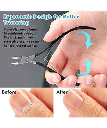 Fashion Stainless Steel Clipper Manicure Nail Art Tool Remove Dead Skin Nail Cuticle Scissor With Cuticle Pusher Cuticle Trimmer - Buy Online on GoSupps.com