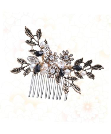 DOITOOL 1pc Pearl Hair Comb Purse Organizer Bridal Hair Comb Pearl Comb Metal Hair Comb Hair Comb for Bride Comb for Bridal Retro Hair Comb Pearl Headpiece S870 Fashion Hair Accessories - Buy Online on GoSupps.com