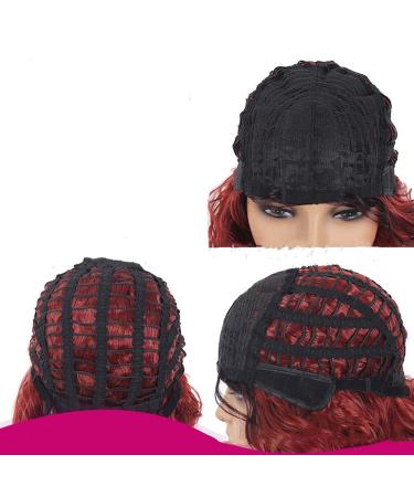 Buy Greenmirr Short Black BOB Wavy Wig with Bangs 14in Heat Resistant Synthetic Hair for Women | International Shipping Available - Buy Online on GoSupps.com