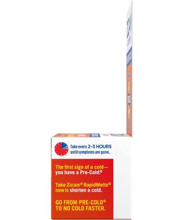 Zicam Cold Remedy Zinc Rapidmelts Lemon-Lime with Echinacea 25 Count - Fast Relief for Colds | Pack of 1 - Buy Online on GoSupps.com