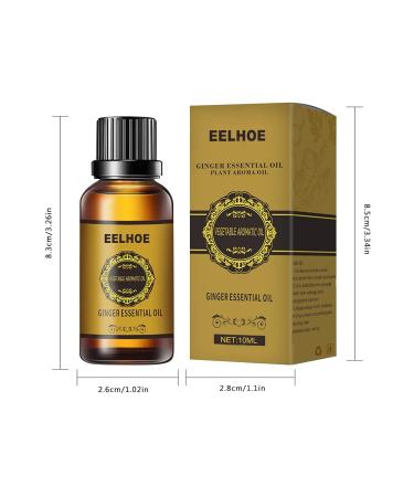 Natural Anti-Cellulite Massage Oil | Ginger Essential Oil for Weight Loss & Relaxation | 10ml - Buy Online on GoSupps.com