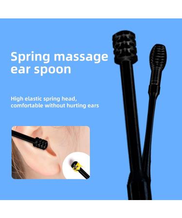 MJIYA Ear Pick Earwax Removal Kit - Black 6 Pcs Ear Cleansing Tools with Storage Box - Buy Online on GoSupps.com
