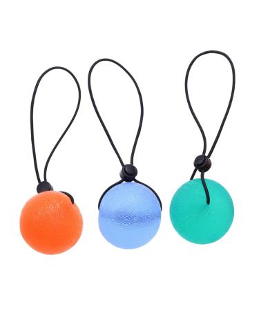 Combineda fitness hand therapy balls 3 pc fitness equipment handle strengths ball power balls train exercises squeezeball hand handlebar gymnasium ball grip ball