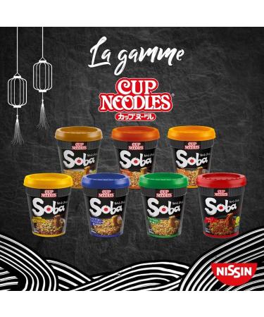 NISSIN Soba Cup - Sukiyaki Beef flavor - 1 box of 8 cups of 89g - Buy Online on GoSupps.com