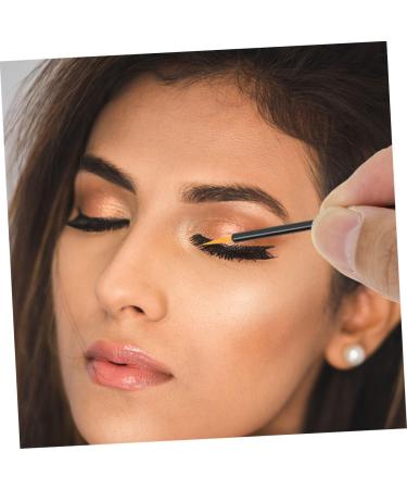 Baluue 100pcs Disposable Eyeliner Brush Practical Eyeliner Brush Curved Eyeliner Brush Facial Tool Plastic 9x6.5cm Black - Buy Online on GoSupps.com