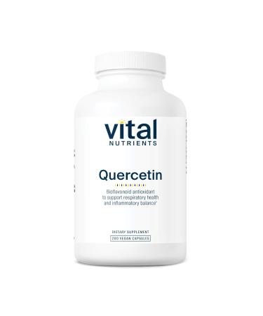 Vital Nutrients Quercetin | Vegan Quercetin Supplement with Bioflavonoids for Sinus Respiratory Heart & Immune Function Support | Gluten Dairy Soy Free | 500mg | 200 Capsules 200 Count (Pack of 1)