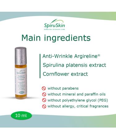 Sanatur SpiruSkin Hyaluron Eye & Face Essence - 10ml for Youthful Skin | International Shipping Available - Buy Online on GoSupps.com