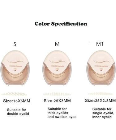 Glue-Free Invisible Double Eyelid Sticker Invisible Eye-Lifting By Sticked Waterproof Invisible Double Eyelid Tape Natural Eye Lift Strips for Hooded Lids (M) - Buy Online on GoSupps.com