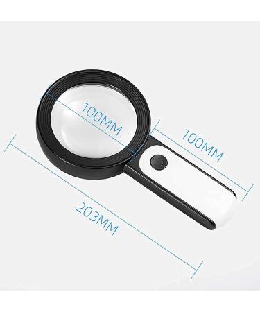 Magnifying Glass 18LED Lighting Magnifying Glass Magnifying Glass 30X Hand-held Large Magnifying Glass Magnifier - Buy Online on GoSupps.com