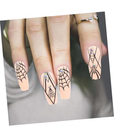 Healeved 4 Sets Halloween Fake Nails Nail Art Decoration Spider Web False Nail Nails Press on Halloween Nails Nail Decoration Nails for Women Manicure Nails Ghost Decor Artificial Nail Abs - Buy Online on GoSupps.com