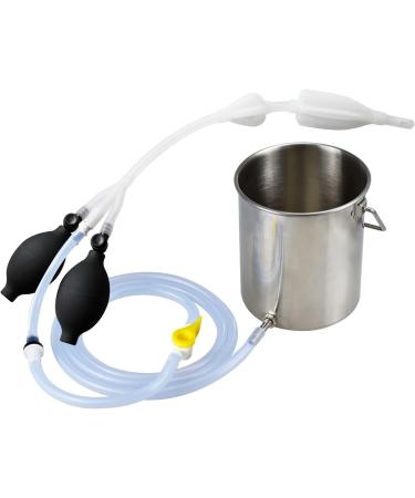 Silicone Enema Douche Bulb - Dual Side Openings Inflatable Double Bulb for Health Care | International Shipping - Buy Online on GoSupps.com