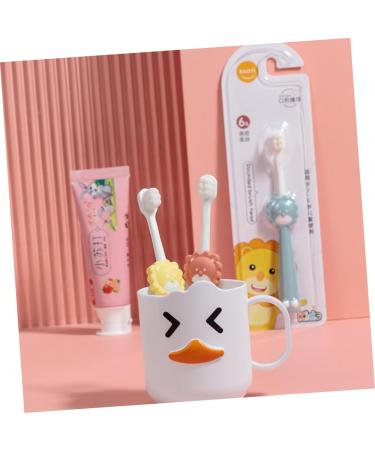 Minkissy 12 Pack Children's Toothbrushes - Travel Friendly & Fun Caricature Design for Everyday Use - Perfect Kids' Dental Accessories - Buy Online on GoSupps.com