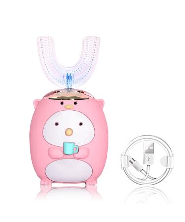 Electric toothbrush children sound toothbrush children and form toothbrush head sound toothbrush intelligent 60 seconds automatic toothbrush cleaning toothbrush (2-14 years of pink) - Buy Online on GoSupps.com