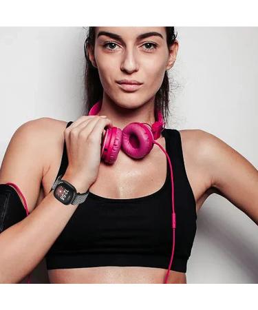 5 Pack Elastic Nylon Bands for Fitbit Versa Smart Watch - Adjustable Breathable Sport Wristband for Men and Women - Buy Online on GoSupps.com